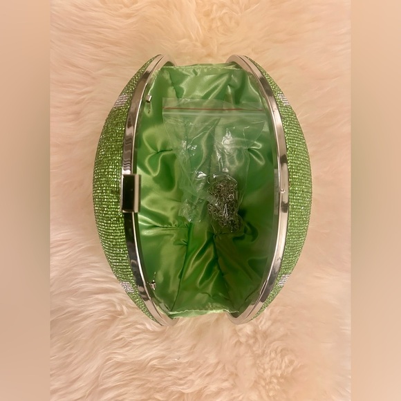 NWT Rhinestone Football Purse - Picture 4 of 5